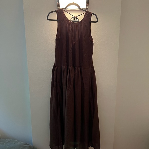 InWear “Rory” brown dress. Size 36/Small Sleeveless Maxi, loose fitting. NWT. - Picture 11 of 16